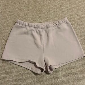 Aritzia TNA Cozy Fleece Perfect Purple Sweatshorts Size M